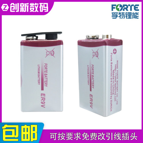 孚特ER9VCP9V方形电池9V