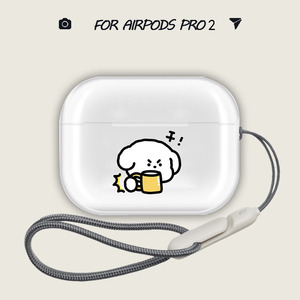 创意喝酒小狗airpods 保护套耳机壳airpodspro 保护套透明airpods 3保护套pro2适用苹果耳机保护壳蓝牙耳机