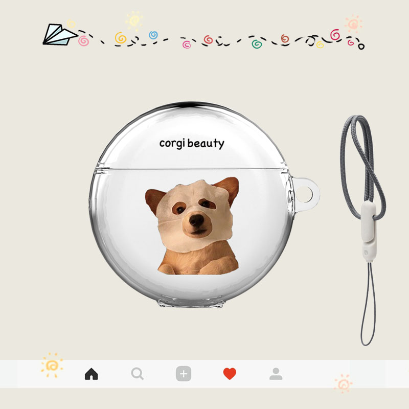 华为面膜狗耳机保护套tpu软壳