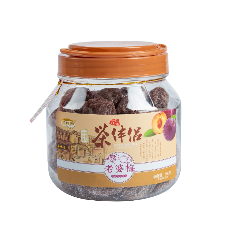 海珠园茶伴侣老婆梅500g 福建蜜饯特产话梅干盐津陈皮杨梅干零食