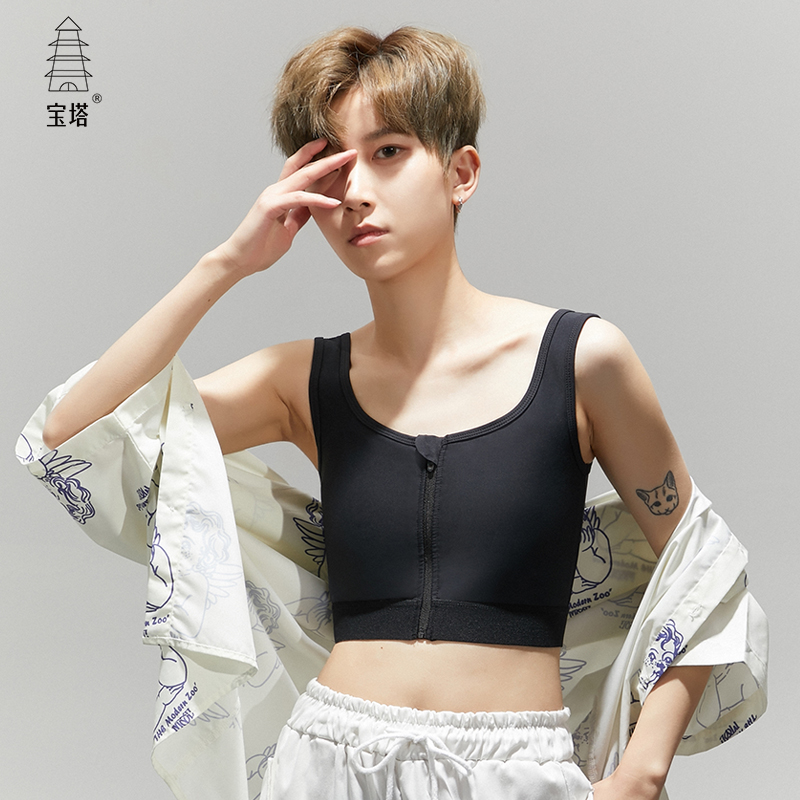 宝塔束胸背心衣缩学生运动