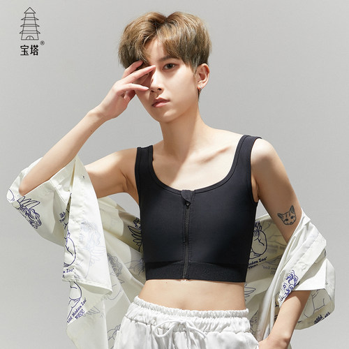 宝塔束胸背心衣缩学生运动