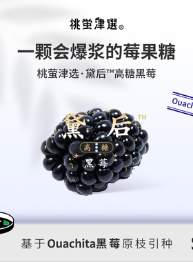 桃萤津选 黛后™高糖黑莓 梦幻甜感 美国OFC奖黑莓引种 礼盒装 SF