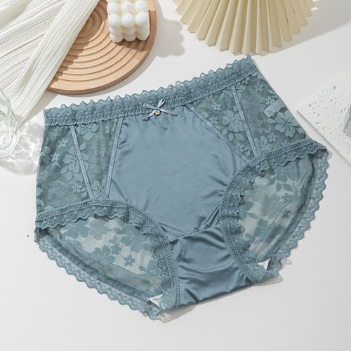 大码蕾丝内裤女性感纯欲网纱无痕
