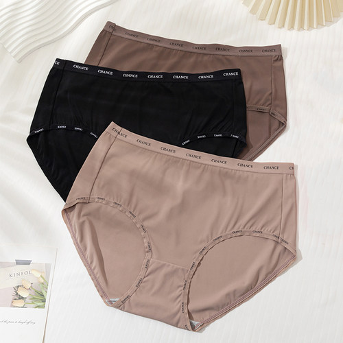 大码内裤女性感运动风无痕薄透气