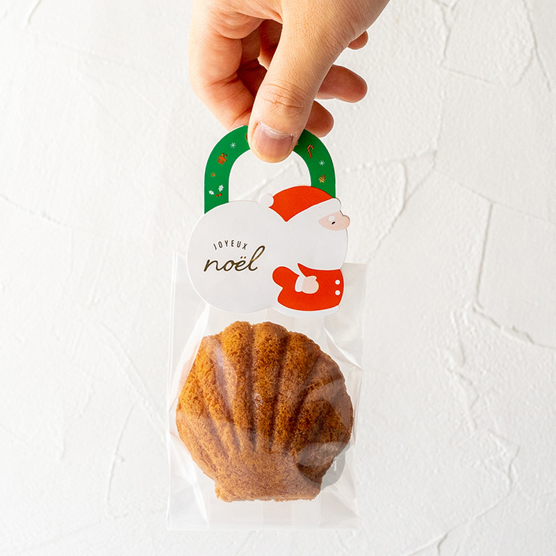 圣诞节手提页眉创意饼干袋镂空卡头糖果袋甜品包装配饰自提手拿卡