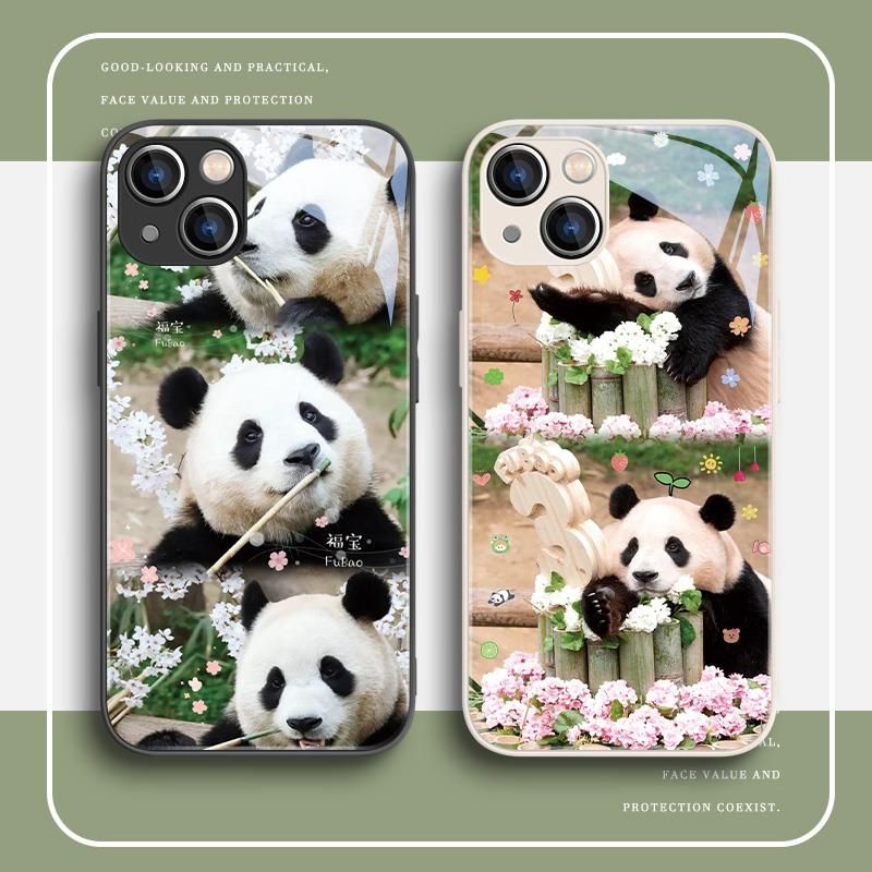 福宝手机壳大熊猫适用姜爷爷苹果16pro国宝华为pura80/iPhone15Promax小米14/vivo周边OPPO/13/12/11/x荣耀红