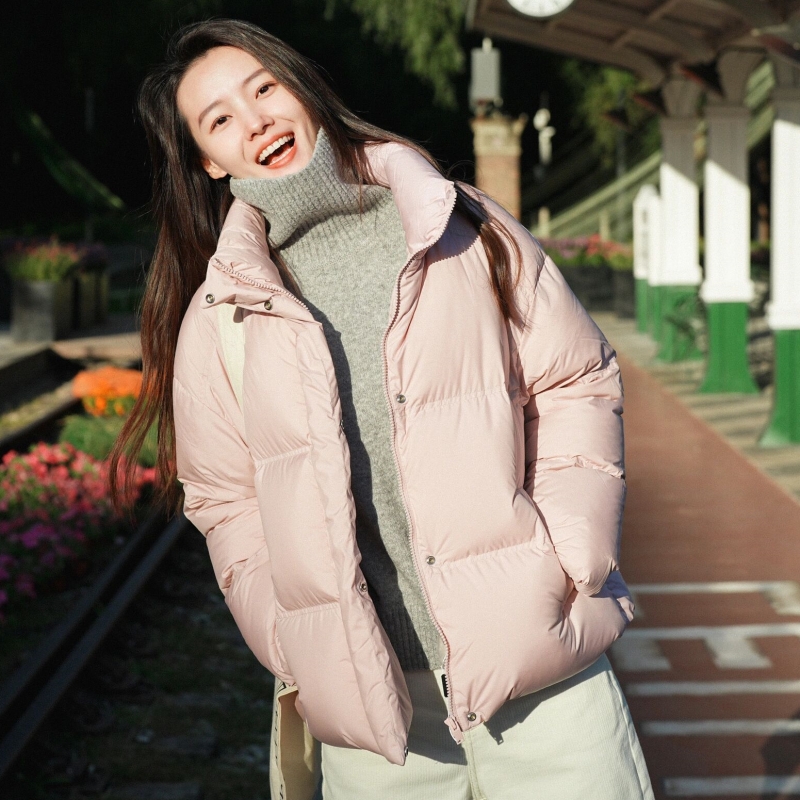减龄洋气短款羽绒棉服外套