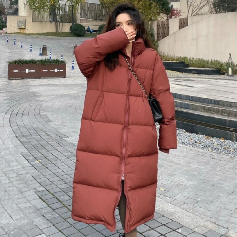 超长款过膝加厚宽松外套女2025秋冬季新品高级感法式小众羽绒棉服,女装/女士精品,大码棉服,淘宝优惠券,粉丝福利购,淘宝优惠卷