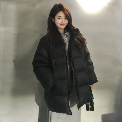 保暖连帽加厚泡芙羽绒棉服外套