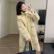 高级感宽松韩版 90白鸭绒奶黄羽绒服女2025秋冬季 新品 百搭炸街外套