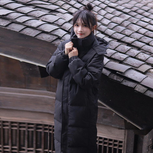 过膝高级感羽绒棉服棉衣
