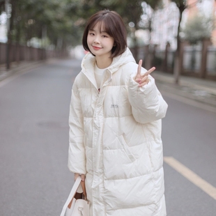 宽松显瘦百搭保暖外套潮 新款 中长款 加厚羽绒棉服棉袄女2025秋冬季