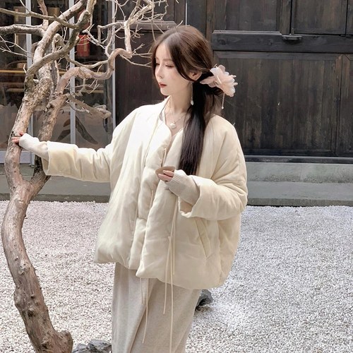 新中式中国风90白鸭绒羽绒服