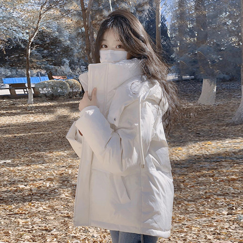 宽松韩版小个子保暖羽绒棉服棉袄