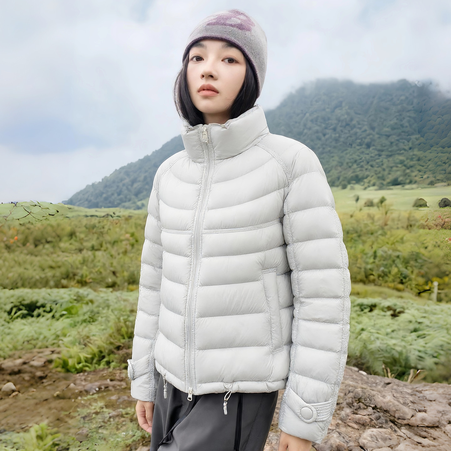 泡芙立领90白鸭绒羽绒服女冬新款韩版小个子宽松保暖加厚短款外套