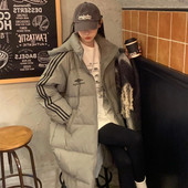 过膝长款 小众加厚外套潮 学院风法式 90白鸭绒羽绒服女2025冬季 新款