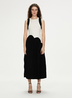 【设计师品牌】URA-MON ｜不对称针织连衣裙