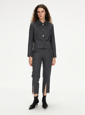 【设计师品牌】URA-MON ｜开衩铅笔西裤