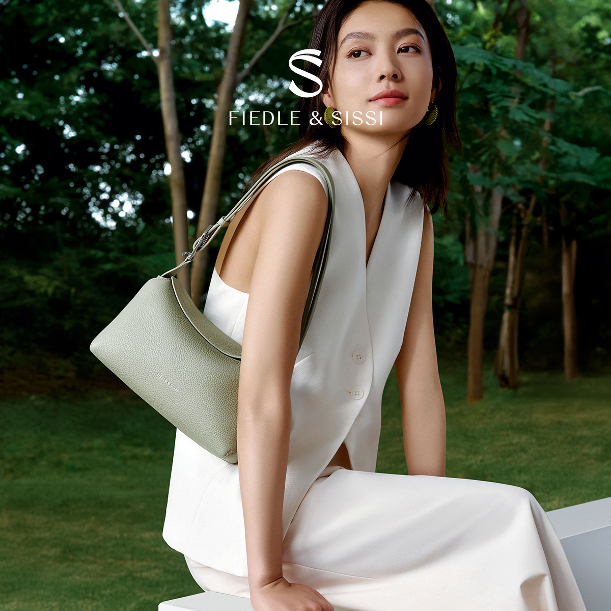 fidele&sissi头层小牛皮枕头包