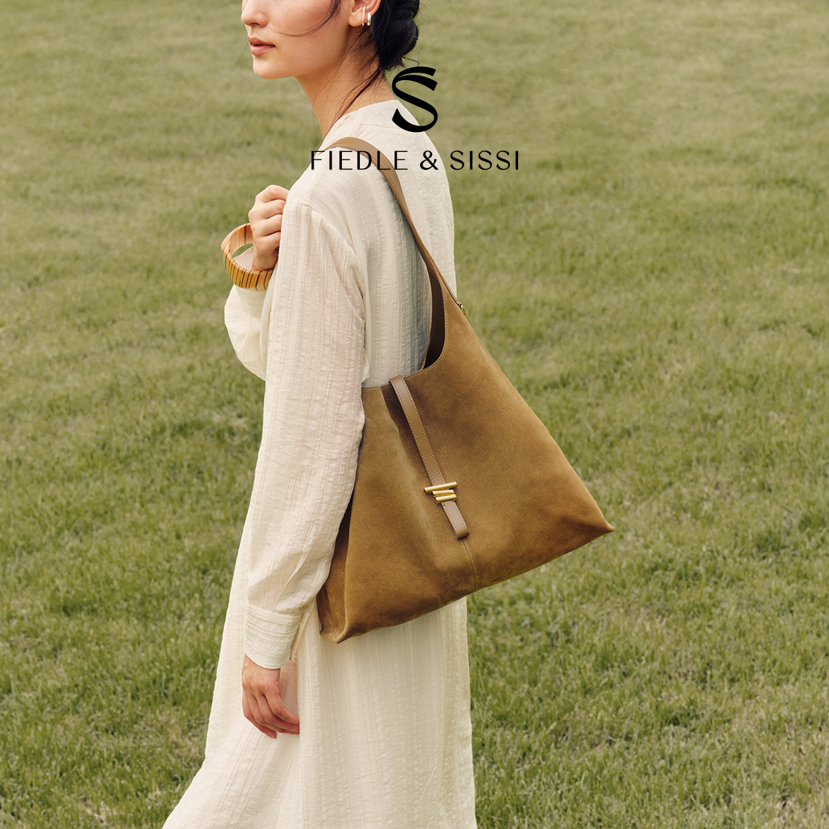 复古绒面大容量托特包通勤女包