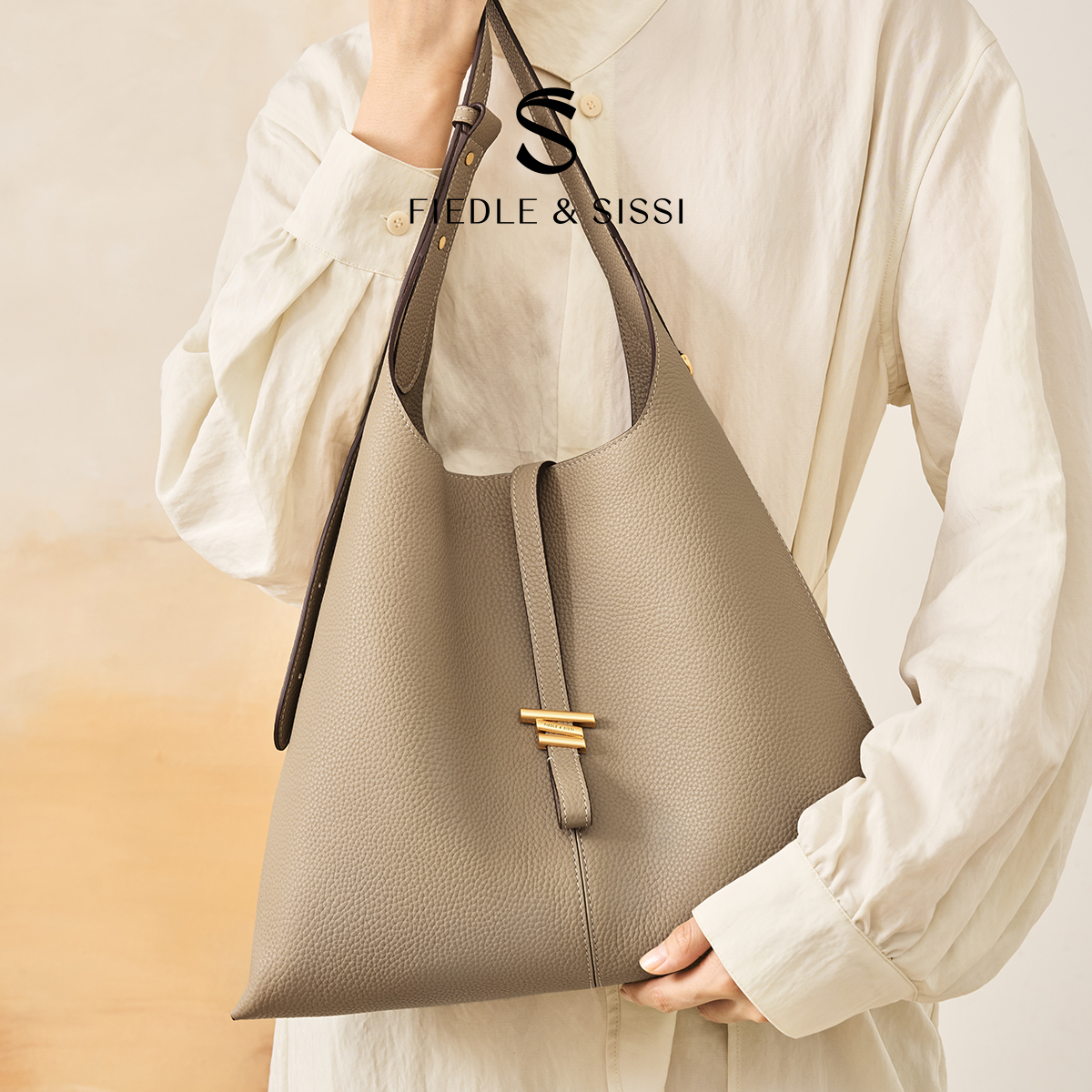 复古绒面大容量托特包通勤女包