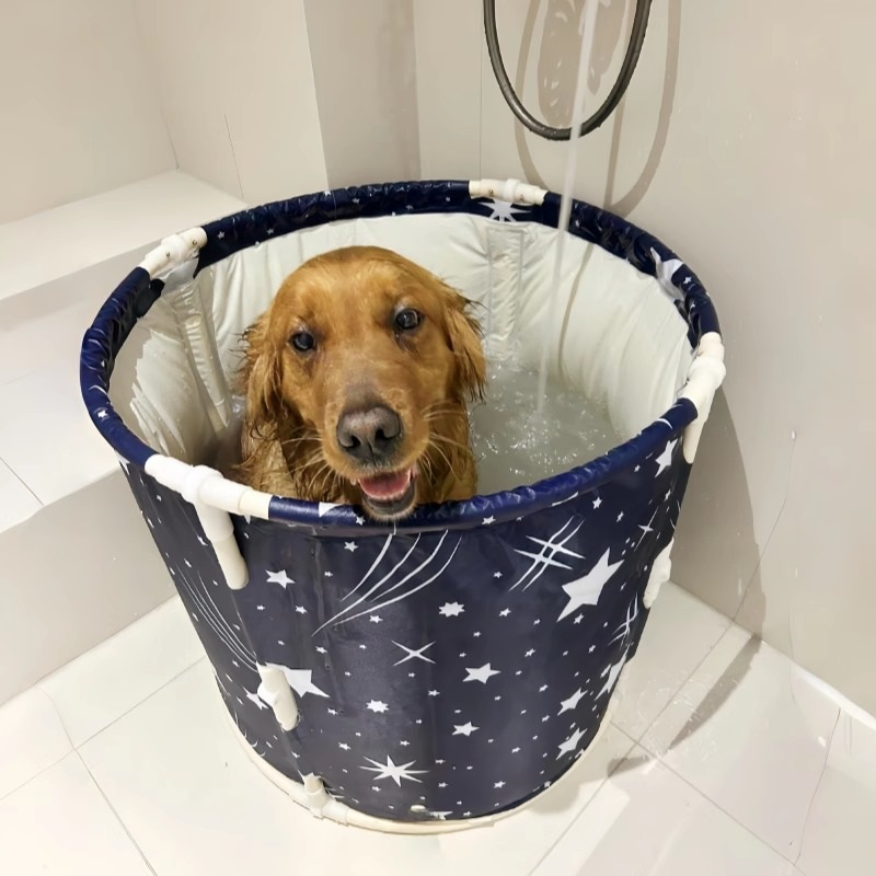 狗狗专用洗澡盆可折叠大型犬浴盆大号洗狗盆泡澡桶浴金毛边牧