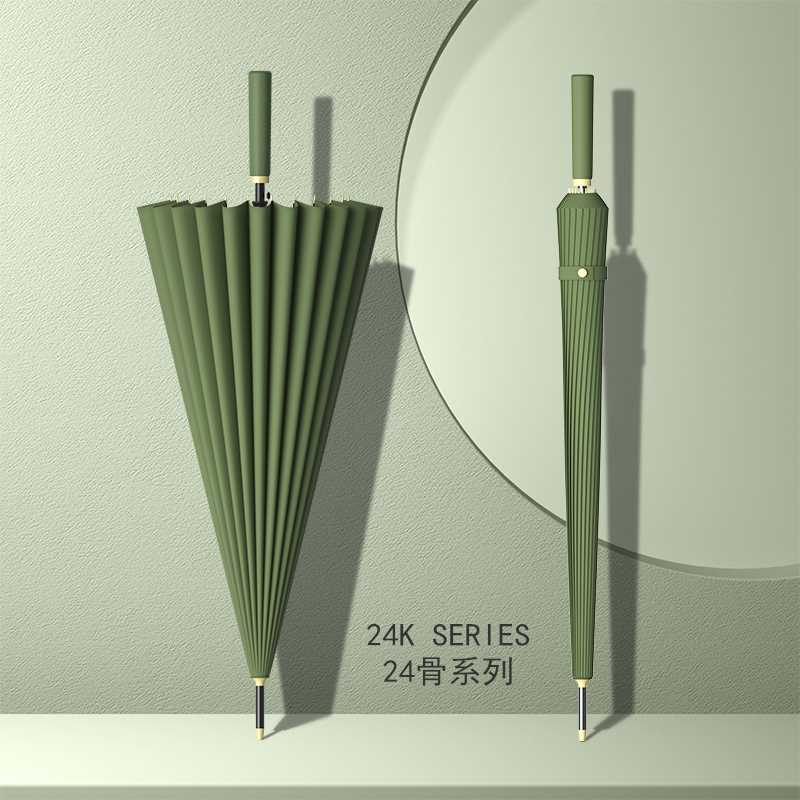 直杆雨伞24骨男加大号抗风暴雨加固自动长柄伞女学生晴雨两用雨i.