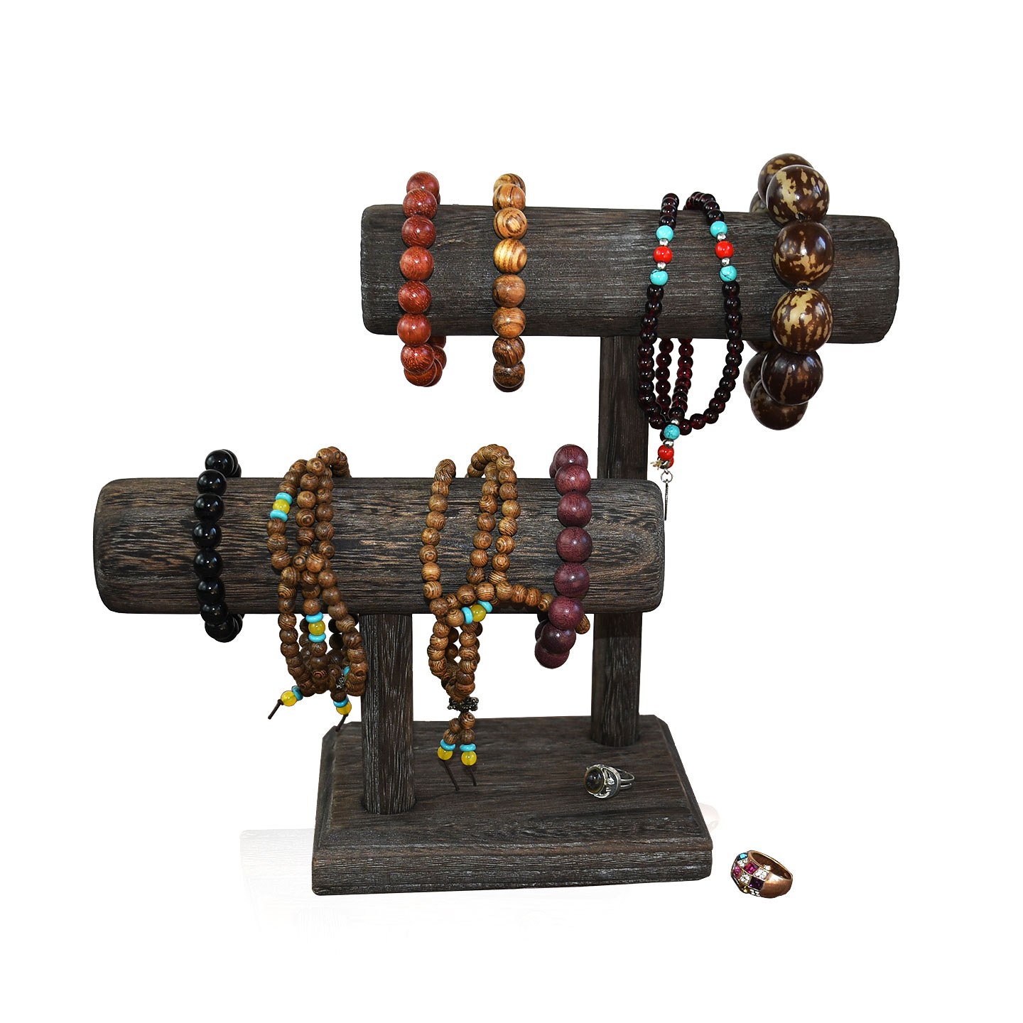 实木收纳摆摊首饰展示架