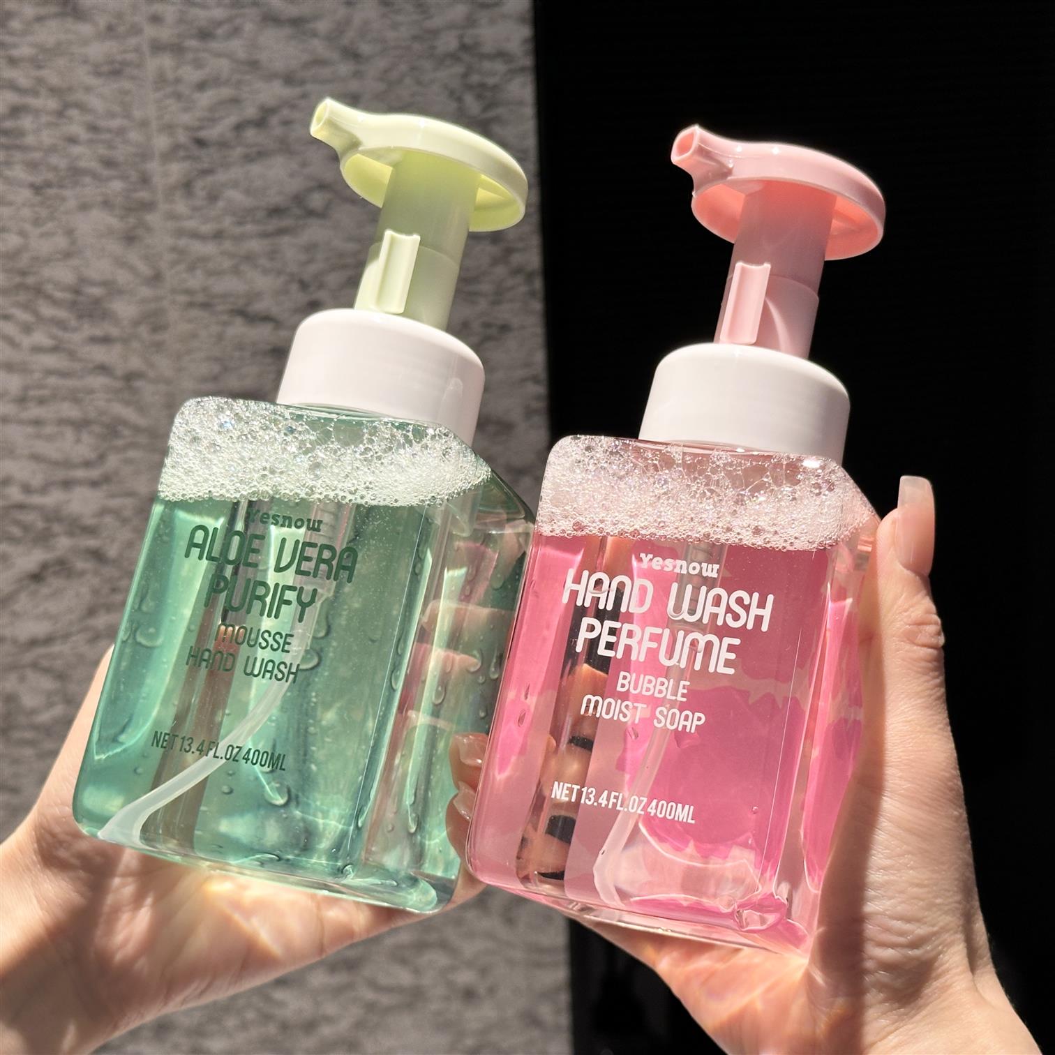 芦荟香氛滋润泡泡洗手液保湿清洁泡沫慕斯学生家用大瓶装持久留香