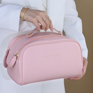 化妆包出差旅行通勤便携女士手提包化妆品收纳包大容量防水洗漱包