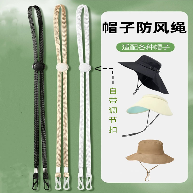 漁夫帽防掉落掛繩固定卡扣