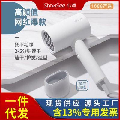 showsee/小适吹风机家用负离子大功率学生宿舍发廊电吹风顺发A1-W