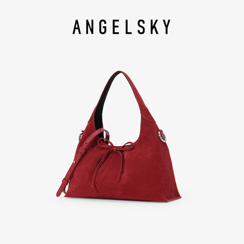 ANGELSKY原创设计红色三角饭团包