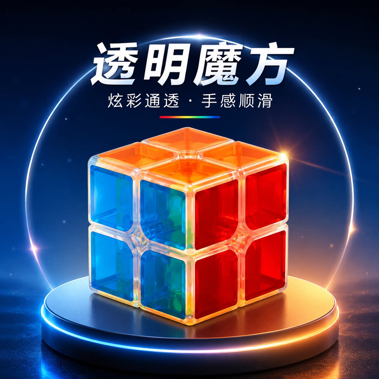 ZCUBE二三阶四阶透明魔方234阶金字塔异形益智玩具初学者全套组合