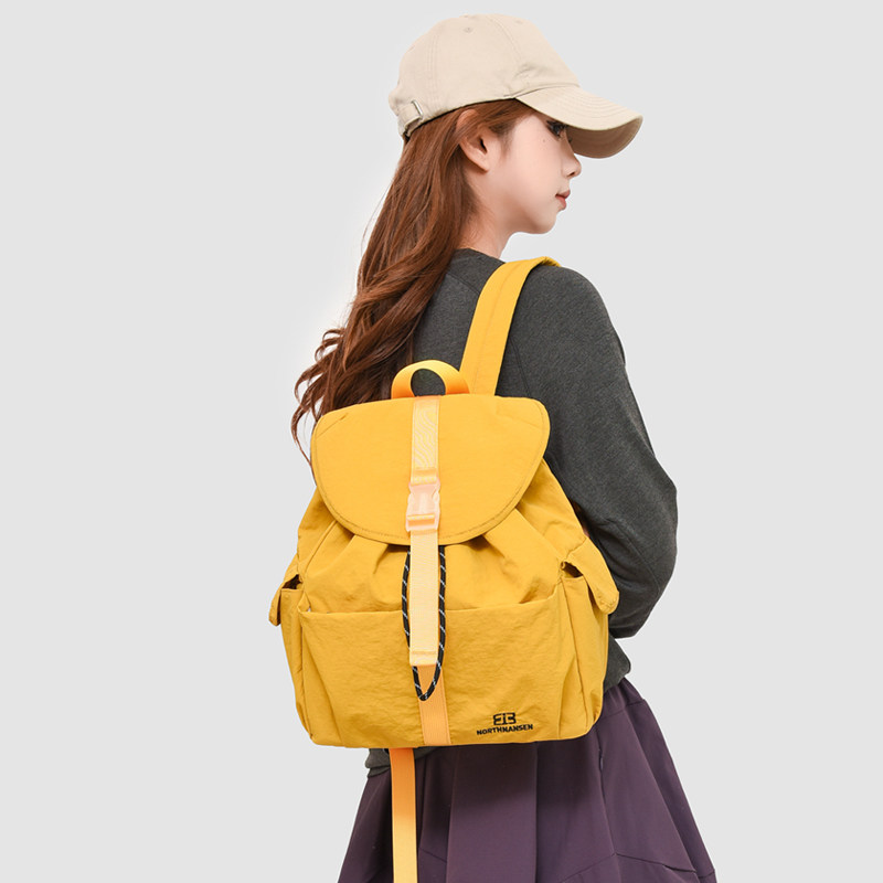 韩版纯色简约大容量双肩包女抽绳背包户外旅行高质量轻便学生书包,箱包皮具/热销女包/男包,双肩背包,淘宝优惠券,粉丝福利购,淘宝优惠卷