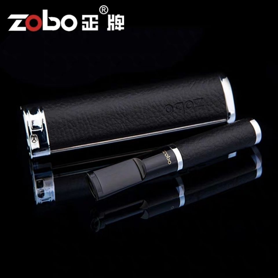 ZOBO正牌烟嘴过滤器粗细两用循环可清洗型微孔过滤皮质清肺净烟器 ZIPPO/瑞士军刀/眼镜 烟嘴 原图主图