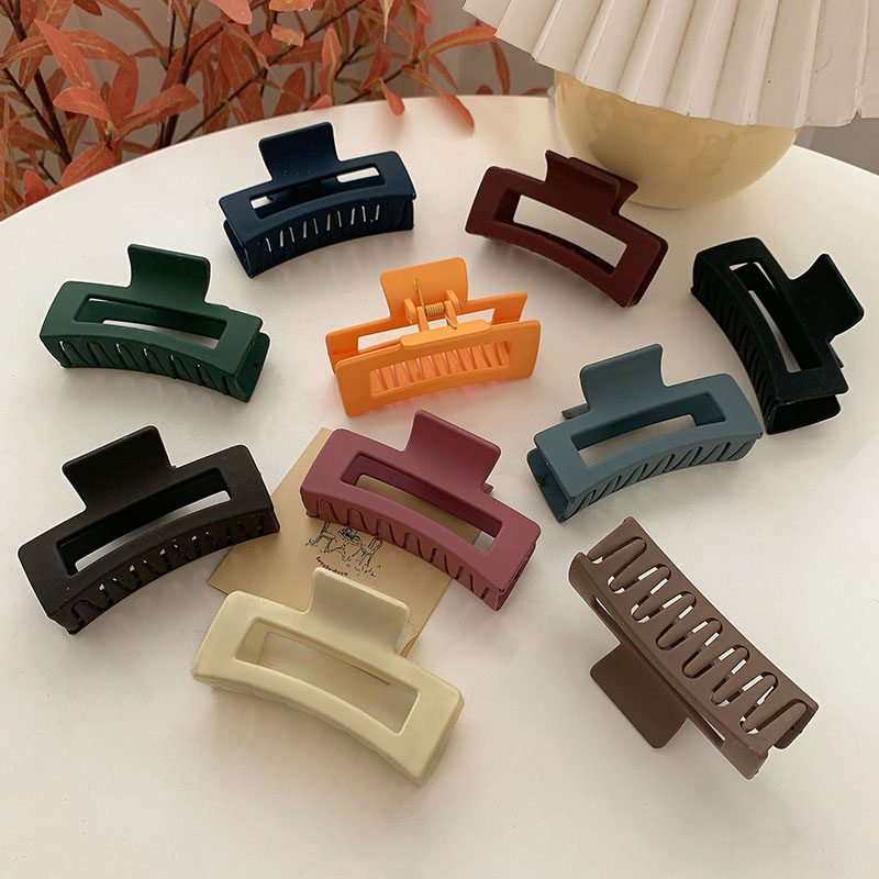 网红方形磨砂发夹后脑勺盘发优雅洗澡抓夹亚克力夹子女鲨鱼夹头饰,饰品/流行首饰/时尚饰品新,发饰,淘宝优惠券,粉丝福利购,淘宝优惠卷