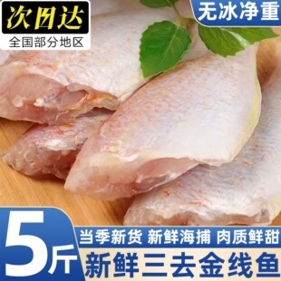 三去金线鱼新鲜冷冻海鱼金线鱼海产品海鲜鱼类红杉鱼商用包邮顺丰