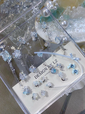 LZ高定美甲饰品夏沫星辰水光海洋