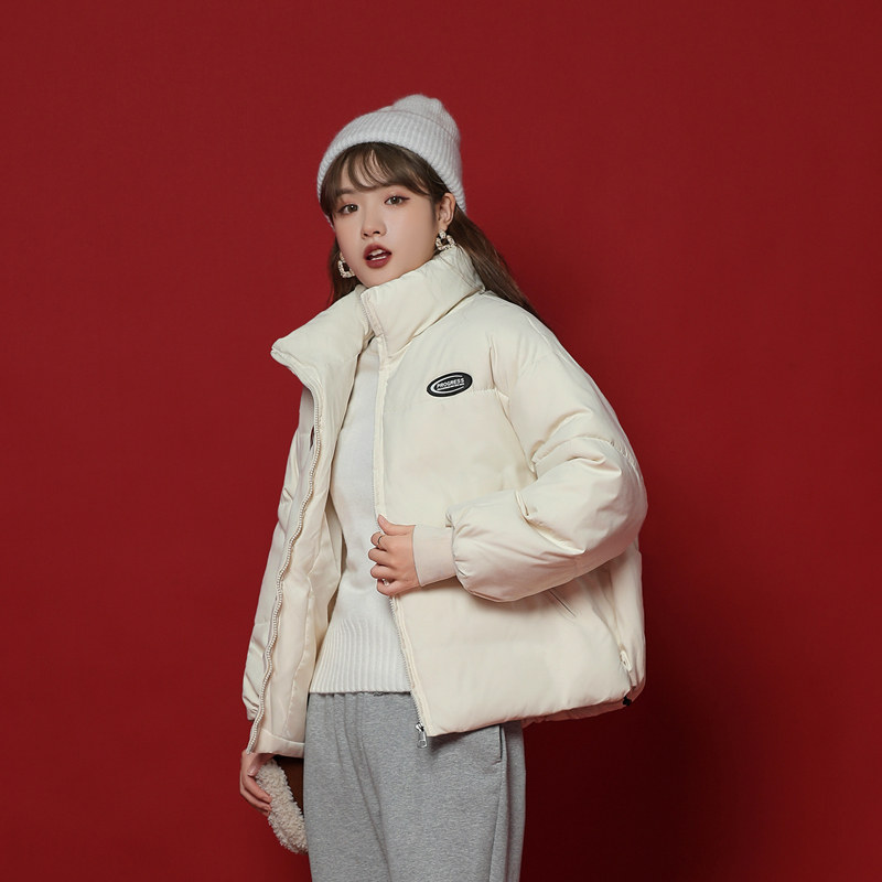 冬季羽绒棉袄女2021冬装新款短款面包服女时尚百搭棉衣棉服外套潮