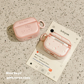 MoreRex 3蓝牙无线耳机套airpodspro二三四代新款 皮质可爱粉色哈喽kitty适用苹果AirPods4保护壳airpods1