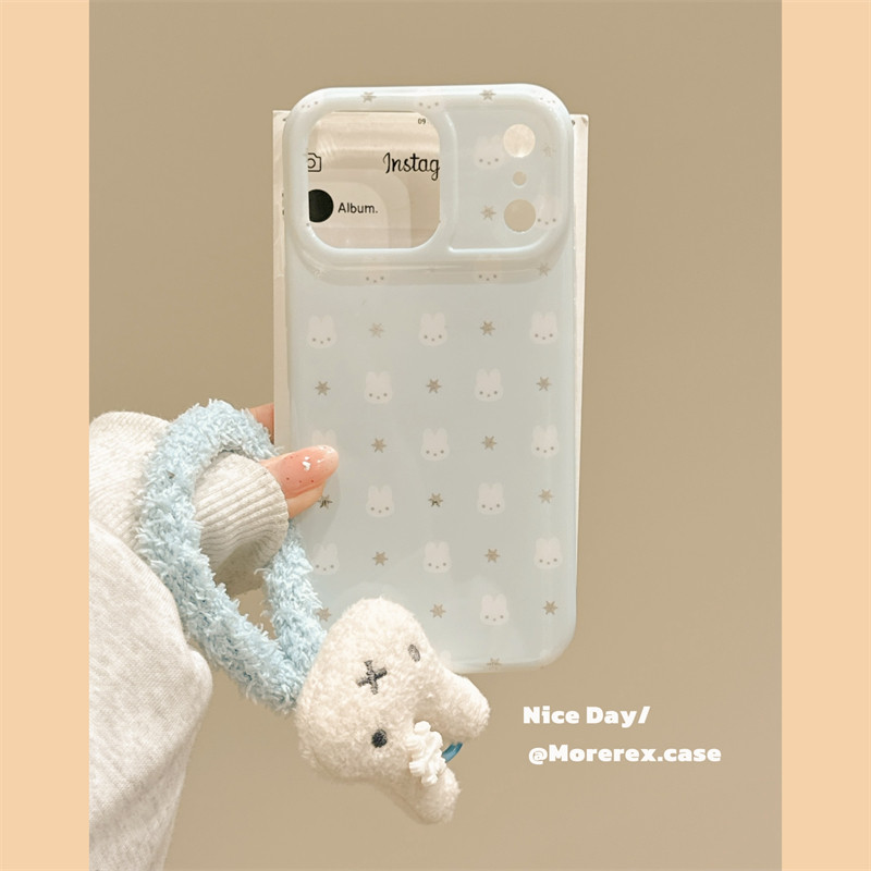 MoreRex冬日浅蓝色星星米菲兔适用苹果17手机壳iphone16promax新款15pro带挂绳14防摔保护套13双层17女款可爱,3C数码配件,手机保护套/壳,淘宝优惠券,粉丝福利购,淘宝优惠卷