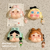 3硅胶软壳airpodspro三代女新款 MoreRex可爱立体哭娃带挂饰适用苹果新4代airpods蓝牙无线耳机保护套1 小众