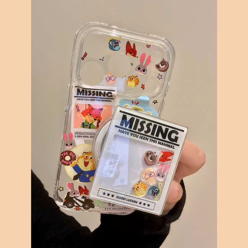 MoreRex透明卡通动物城狐狸兔子适用苹果17手机壳iphone16promax新款15磁吸支架14防摔保护套13全包17pro情侣,3C数码配件,手机保护套/壳,淘宝优惠券,粉丝福利购,淘宝优惠卷