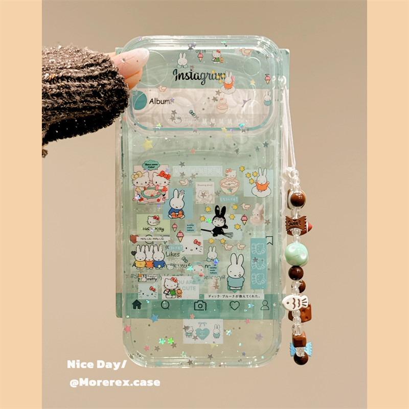 MoreRex软萌可爱少女透绿兔子猫咪适用苹果17手机壳iphone16promax新款15pro双层印花14防摔保护套13带链条17,3C数码配件,手机保护套/壳,淘宝优惠券,粉丝福利购,淘宝优惠卷