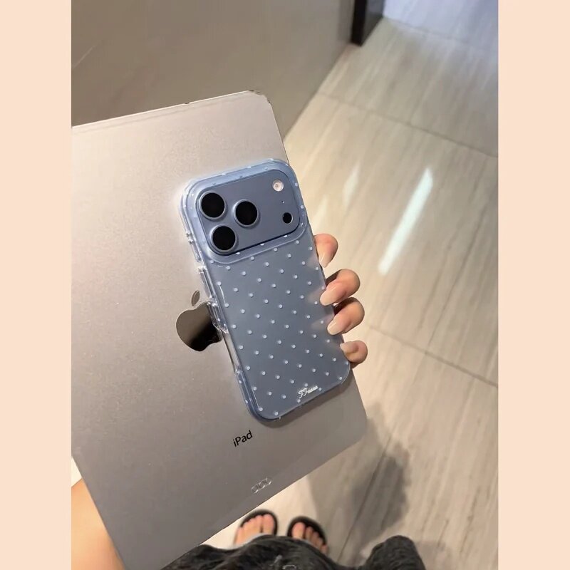 MoreRex冰川蓝简约俏皮小波适用苹果18手机壳iphone17promax新款18pro个性独特15全包防摔保护套14女款16超火