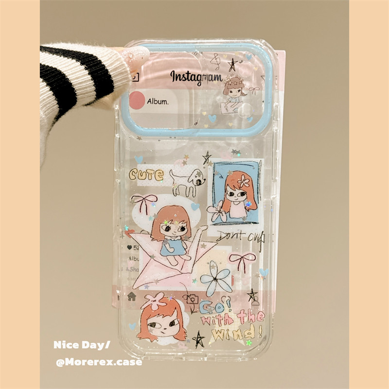 MoreRex 日系可爱动漫千纸鹤奈良美智涂鸦适用苹果17手机壳iphone16promax新款17pro全包14防摔保护套13女15,3C数码配件,手机保护套/壳,淘宝优惠券,粉丝福利购,淘宝优惠卷