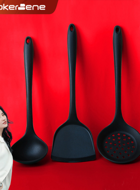 硅胶铲不粘锅专用食品级汤勺铲子套装耐高温炒菜小锅铲厨具家用