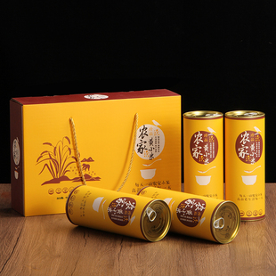 小米包装盒 黄小米礼盒空盒五谷杂粮桶罐装8斤大米礼品盒定制包邮